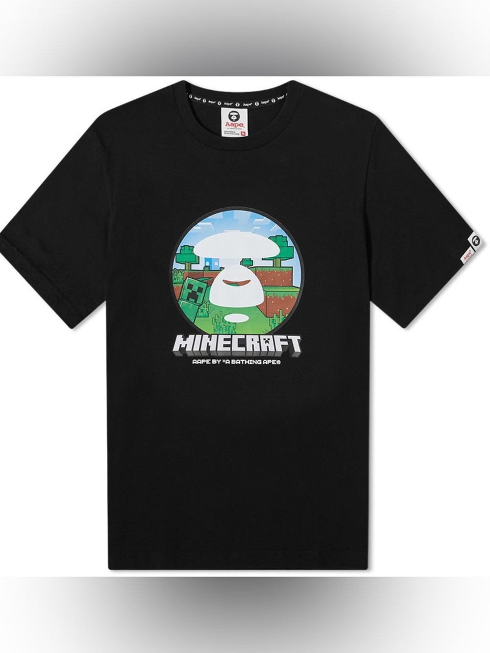 AAPE x Minecraft Ape Head Tee